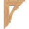 Ekena Millwork Merced Traditional Smooth Bracket w/ Offset Brace, Western Red Cedar, 7 1/2"W x 22"D x 30"H BKT0806X22X30MRC01SWR - alternate 2